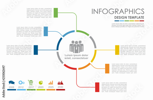 Infographic design template with place for your data. Vector illustration.