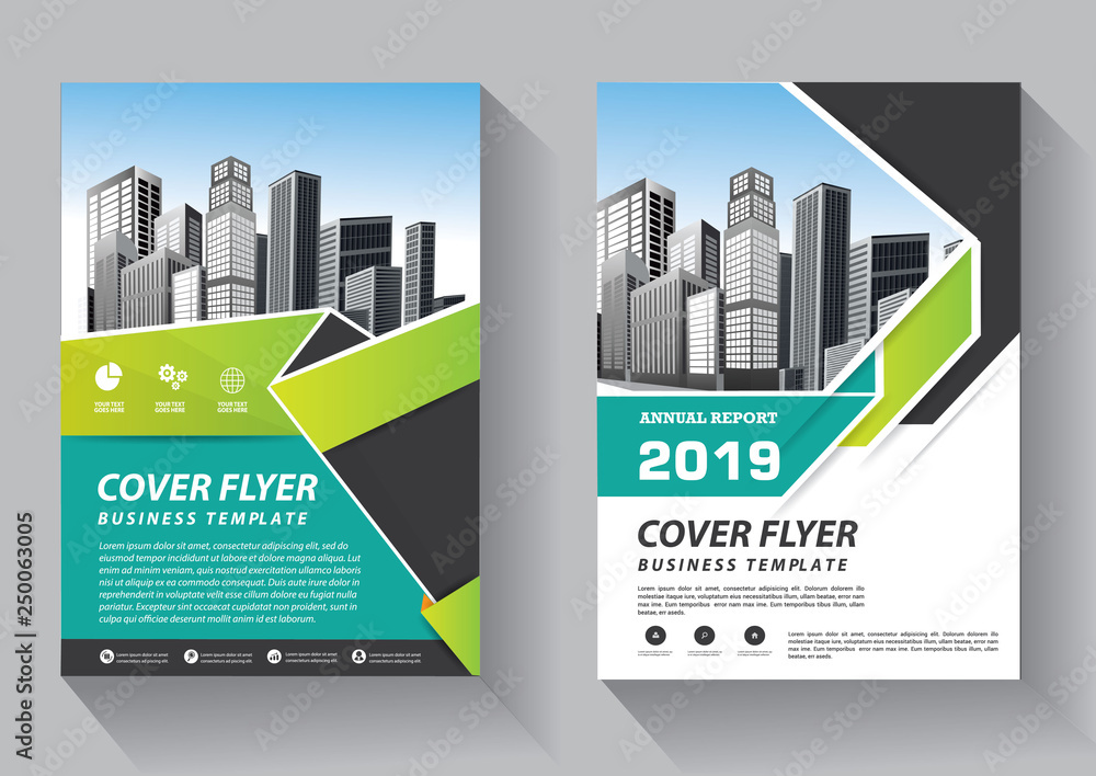 Business abstract vector template. Brochure design, cover modern layout, annual report, poster, flyer in A4 with colorful triangles, geometric shapes for tech, science, market with light background Business abstract vector template. Brochure design, cover modern layout, annual report, poster, flyer in A4 with colorful triangles, geometric shapes for tech, science, market with light background