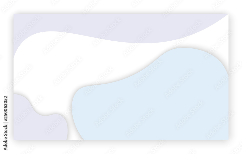 Design of web page vector, business banner abstraction. Background white and blue color, abstract formless shapes, creative theme for site or presentation. 3D paper Design of web page vector, business banner abstraction. Background white and blue color, abstract formless shapes, creative theme for site or presentation. 3D paper