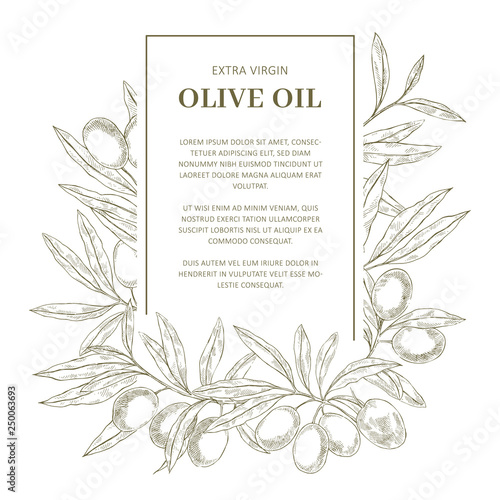 Olive Oil Label template