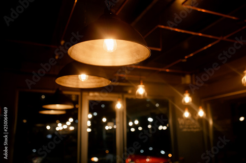 bright lights in the restaurant © Elena