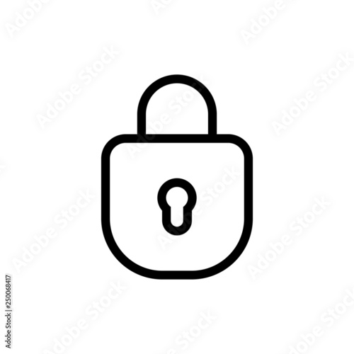 Lock icon, security symbol