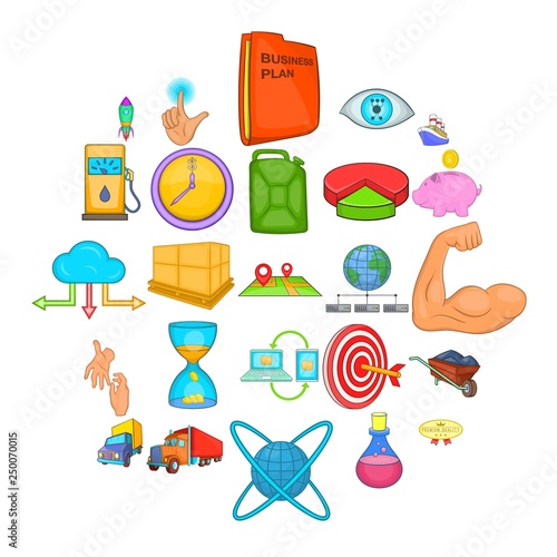 Retrenchment icons set. Cartoon set of 25 retrenchment vector icons for web isolated on white background