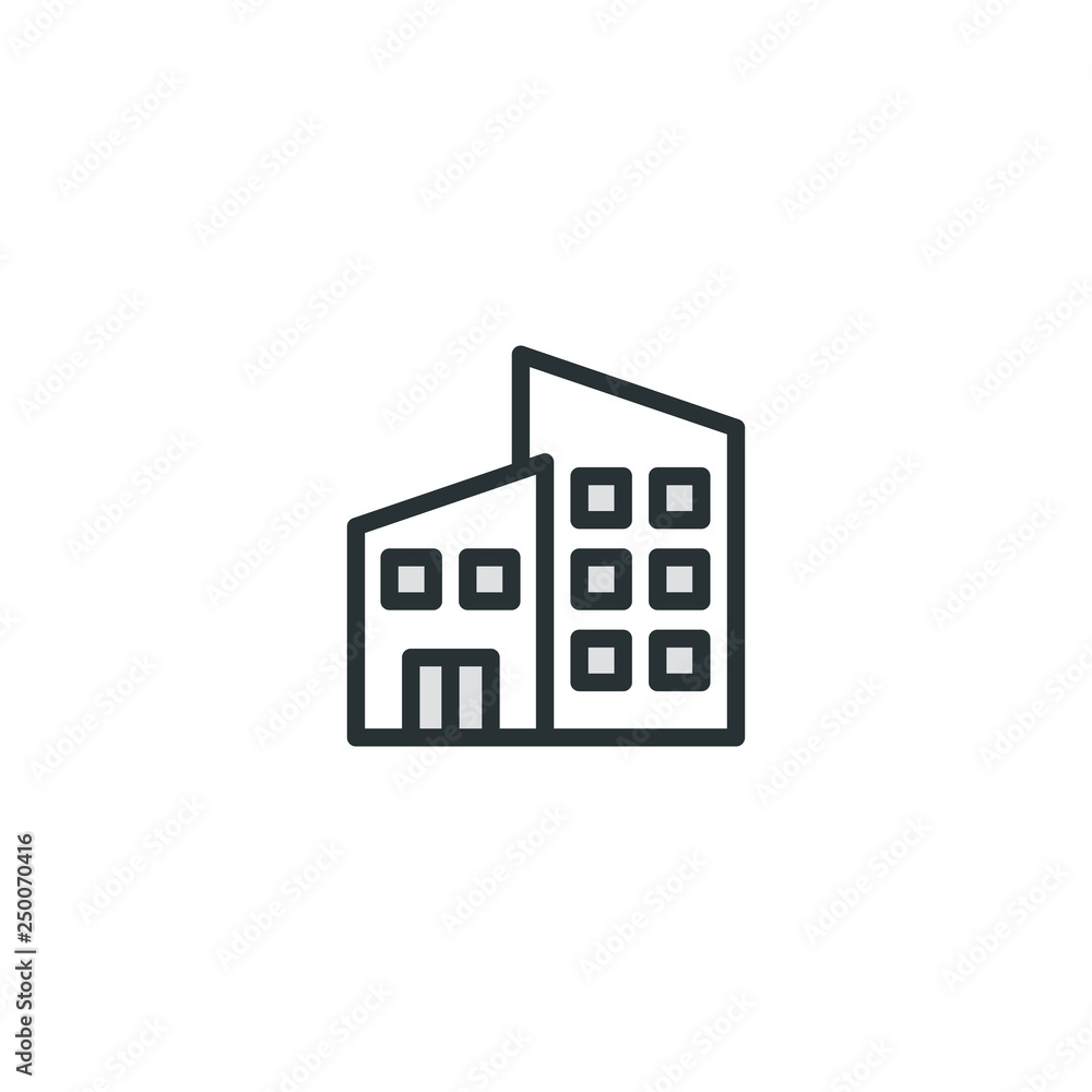 BUILDING BASIC ICON BUILDING BASIC ICON