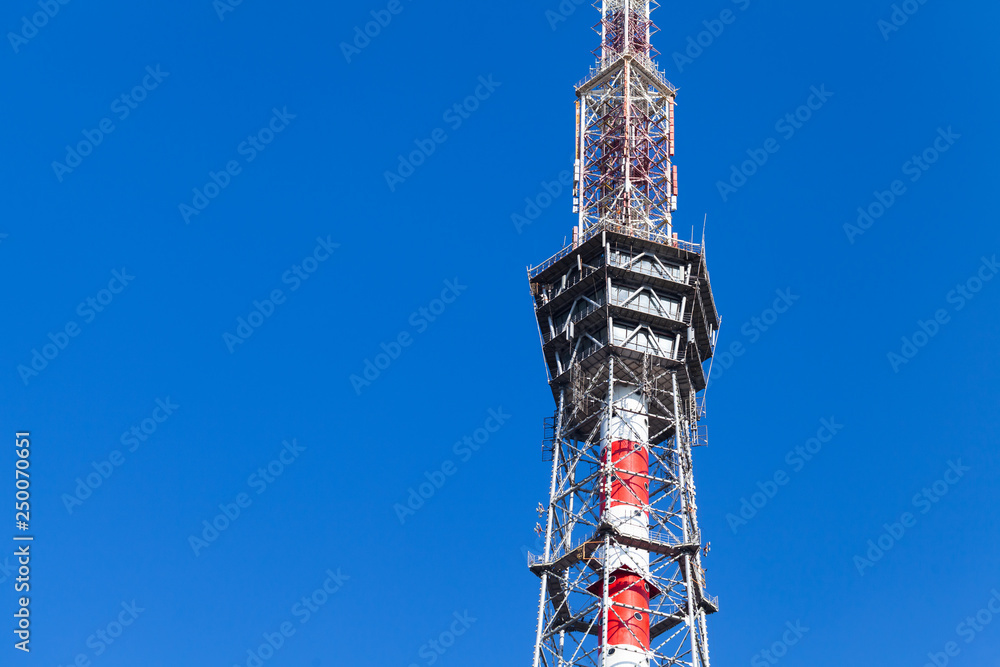 Obraz premium Fragment of television tower