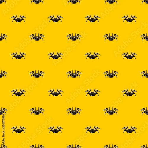 Live crab pattern seamless vector repeat geometric yellow for any design © ylivdesign
