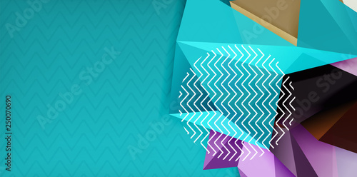 Triangular low poly background design