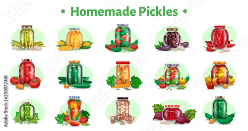 Homemade Pickle Jars Set