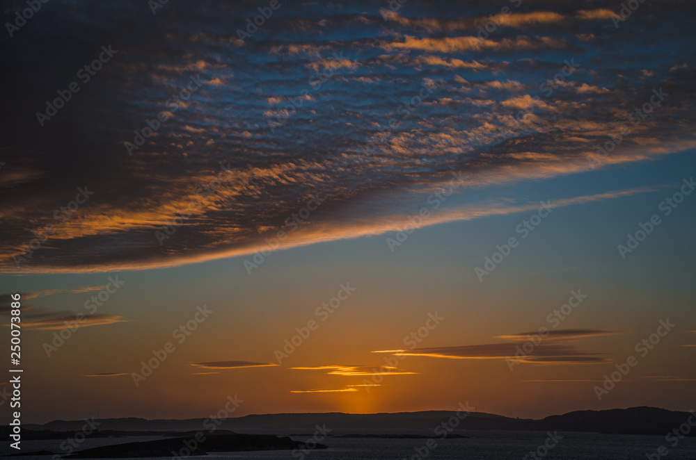Sunset in Sweden Sunset in Sweden