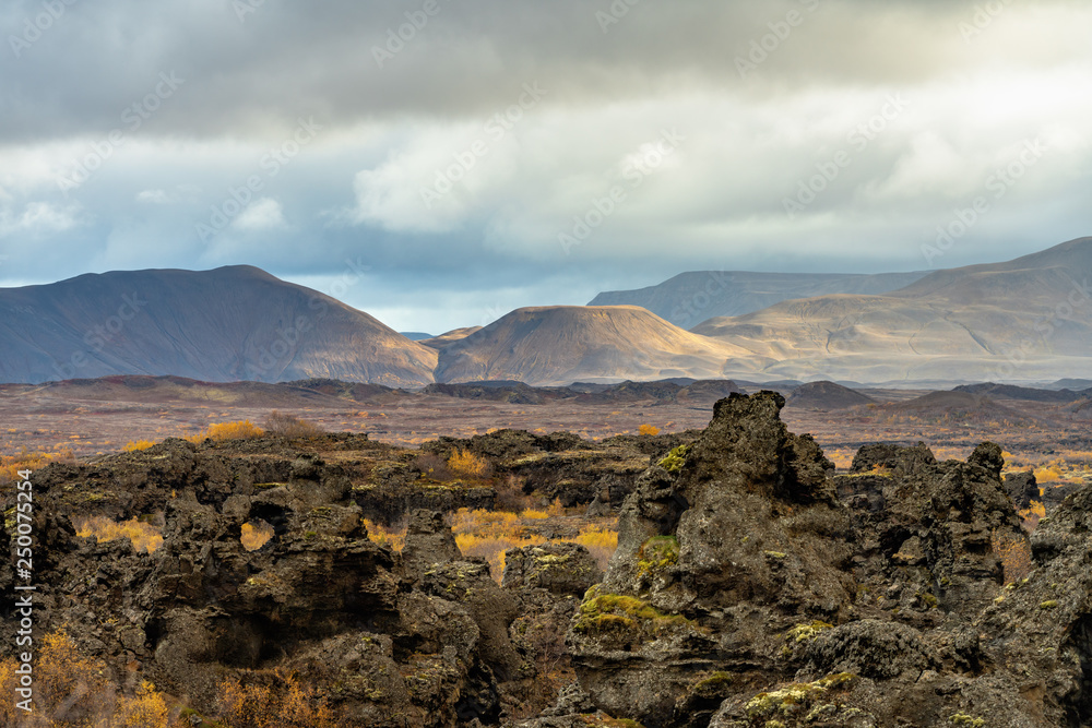 View across some inaccessible wasteland in northern Iceland