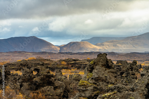 Canvastavla View across some inaccessible wasteland in northern Iceland