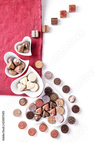 Chocolate valentines candies