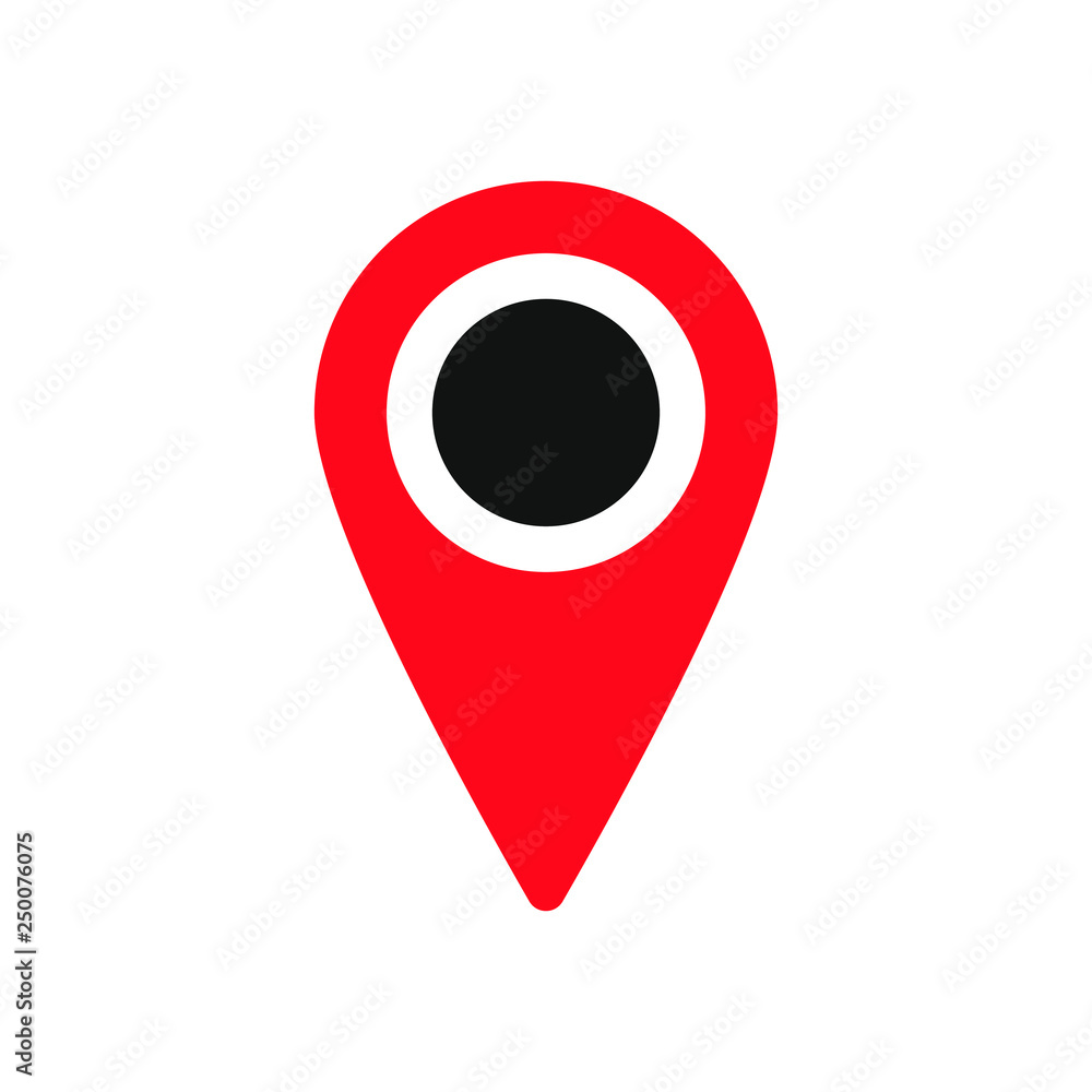 Red maps pin. Location map icon. Location pin. Pin icon vector. Red maps pin. Location map icon. Location pin. Pin icon vector.