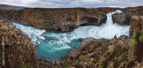 Godafoss waterfall on Skjalfandafljot river panorama Northeastern Iceland Scandinavia © Dmitry Naumov
