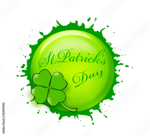 Kleeblatt mit vier Blättern