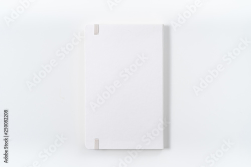 white notebook on white background with clipping path - Image