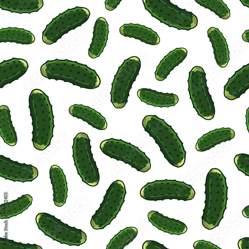 Pattern of vector illustrations on the vegetarianism theme: various types of vegetables. Isolated editable objects for your design.