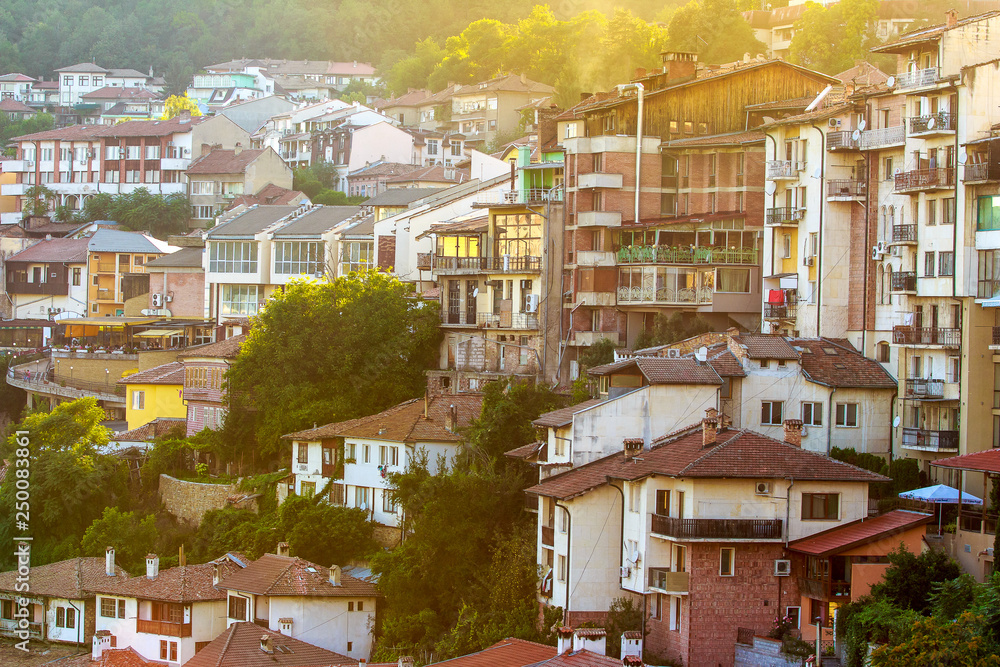 Fototapeta premium City at sunset