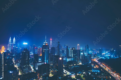 Canvas Print Kuala Lumpur City Centre Skyline