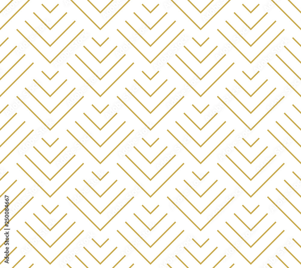 Art deco style geometric scales in gold. Seamless vector pattern Art deco style geometric scales in gold. Seamless vector pattern