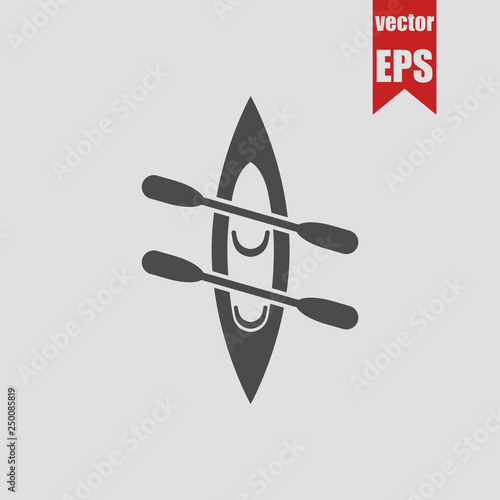 Kayak icon.Vector illustration.