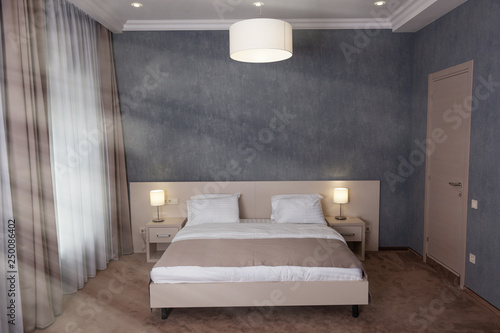 Comfort bedroom in luxury style  interior the morning