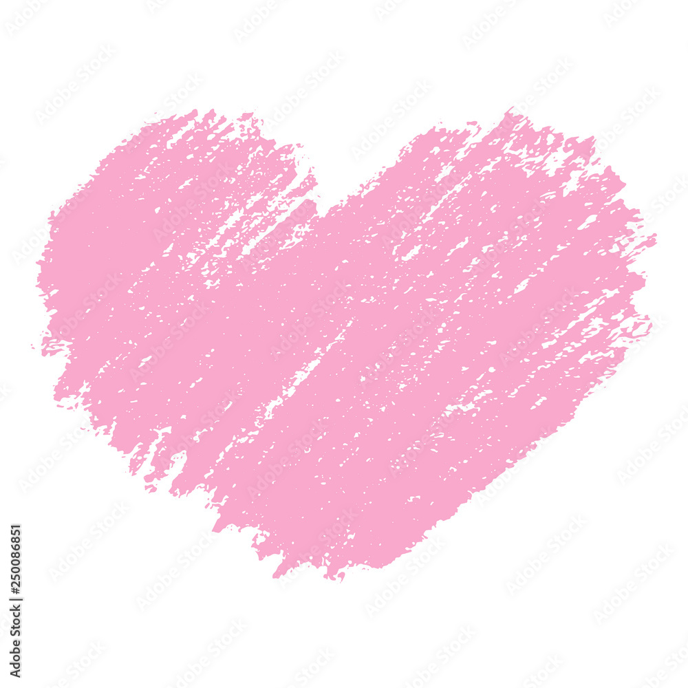 Love. Big pink heart. March 8. Happy women's day. Beautiful vector illustration for greeting card/poster/banner.
