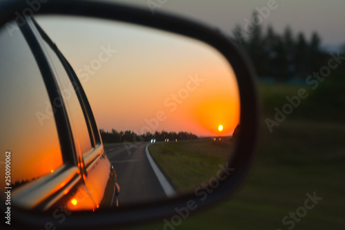 sunset on the road © Rocio