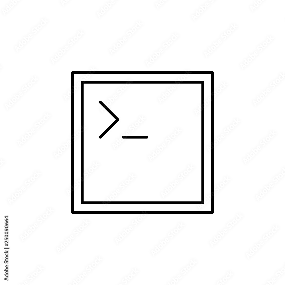 app code window outline icon. Signs and symbols can be used for web, logo, mobile app, UI, UX app code window outline icon. Signs and symbols can be used for web, logo, mobile app, UI, UX