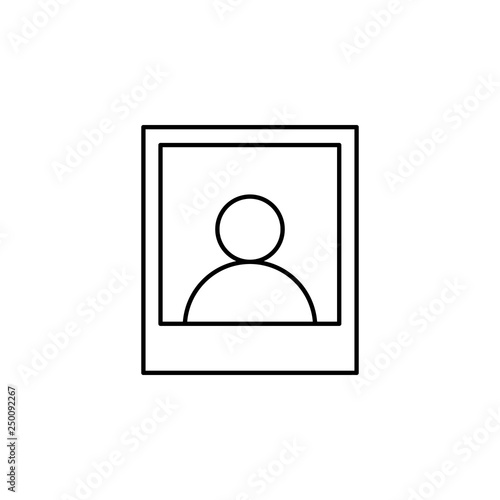 album avatar painting outline icon. Signs and symbols can be used for web, logo, mobile app, UI, UX