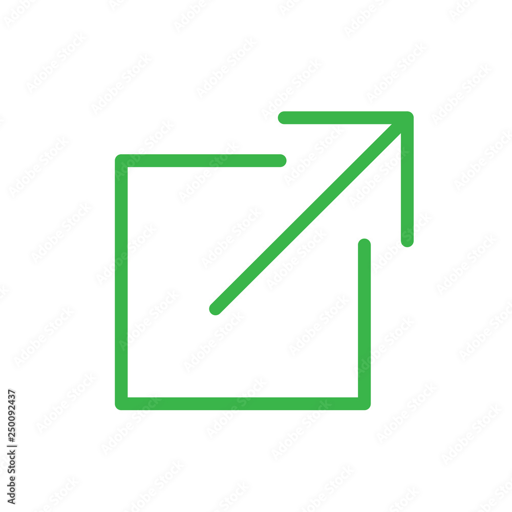 External Link Icon - Shows a user that they'll be leaving an app for a website External Link Icon - Shows a user that they'll be leaving an app for a website