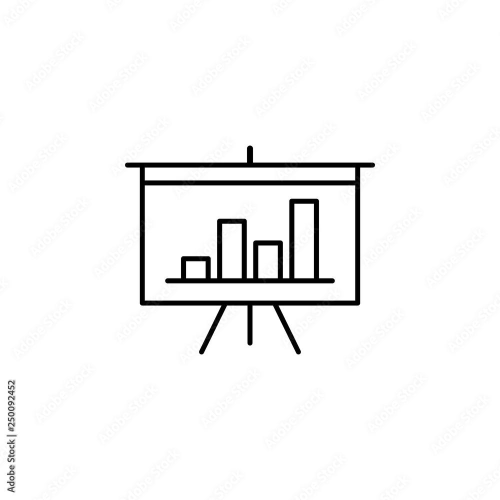 analytics chart board outline icon. Signs and symbols can be used for web, logo, mobile app, UI, UX analytics chart board outline icon. Signs and symbols can be used for web, logo, mobile app, UI, UX