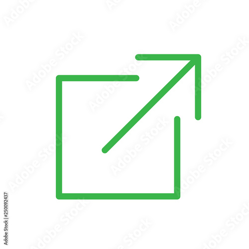 Free Download External Link Icon - Shows a user that they'll be leaving an app for a website - GFXLoad