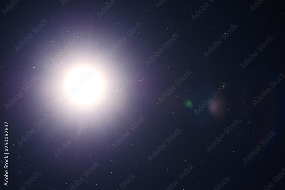 Fototapeta premium moon on night sky