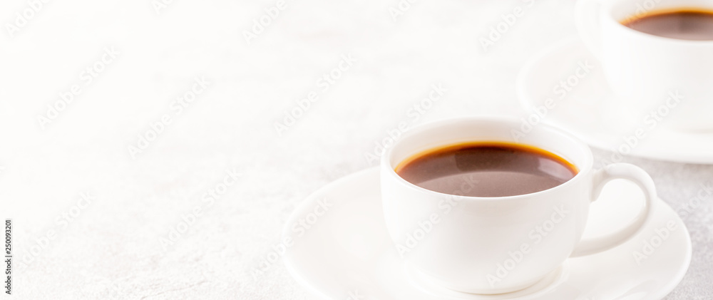 Concept of morning coffee, coffee break on a light background. Concept of morning coffee, coffee break on a light background.