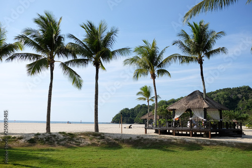 Foto One of the scenic views of the Rasa Ria Resort & Spa is a charming tropical getaway on a majestic beach at Kota Kinabalu,Sabah,MALAYSIA