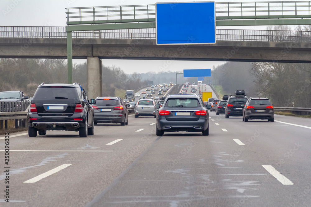 Fototapeta premium highway scenery in Germany