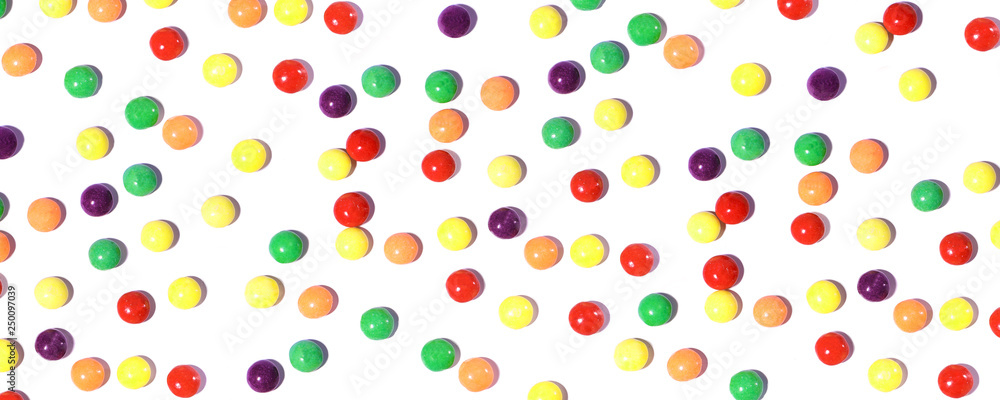 colorful fruit candy isolated on white colorful fruit candy isolated on white