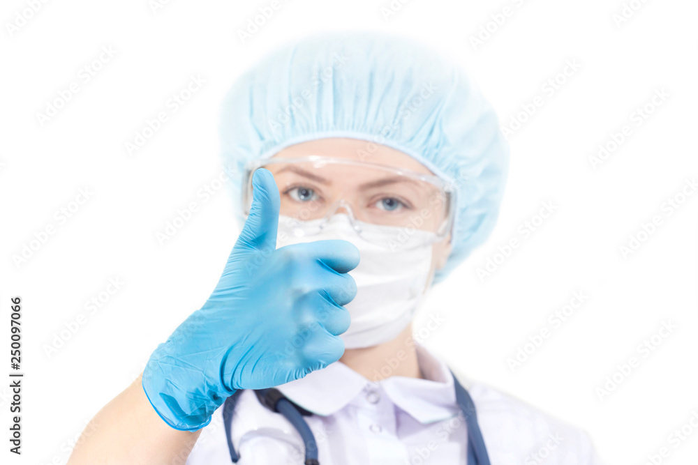 Doctor shows OK sign Doctor shows OK sign