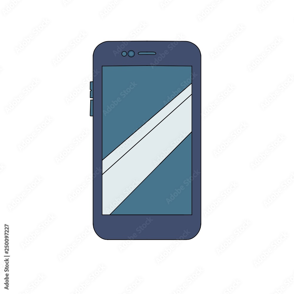 Illustration of a cute phone Illustration of a cute phone