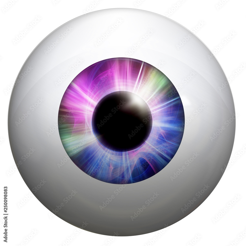 digital eye ball, 3d illustration digital eye ball, 3d illustration