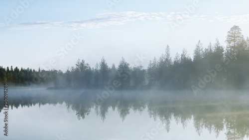 Foggy Morning On The Northern Forest Lake © Svetlana Sukhorukova