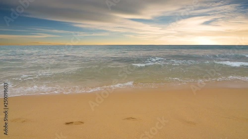 Sunset over Indian ocean