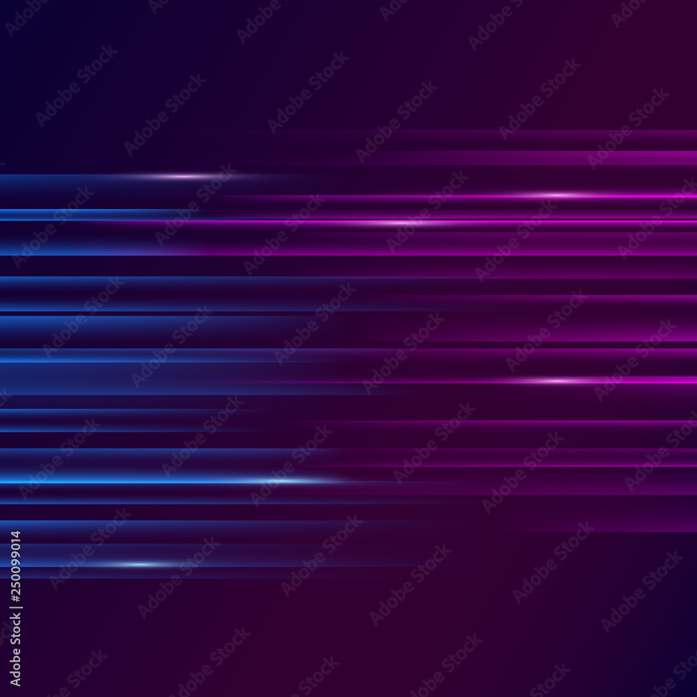 Glowing futuristic lines in the dark. Abstract luminous background with stripes. Vector illustration Glowing futuristic lines in the dark. Abstract luminous background with stripes. Vector illustration