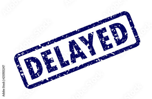 Illustration of delayed text buffered on white background