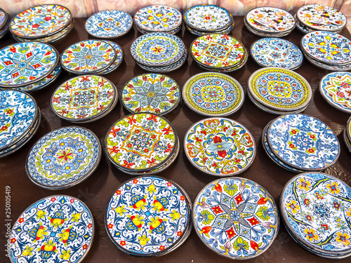 Pottery Shop In Mijas in the Mountains above the Costa del Sol in Spain