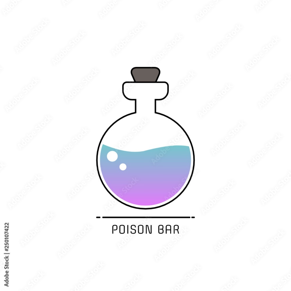 Poison glass bottle Poison glass bottle