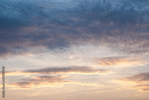Clouds in the sky at sunset time © andreysp03