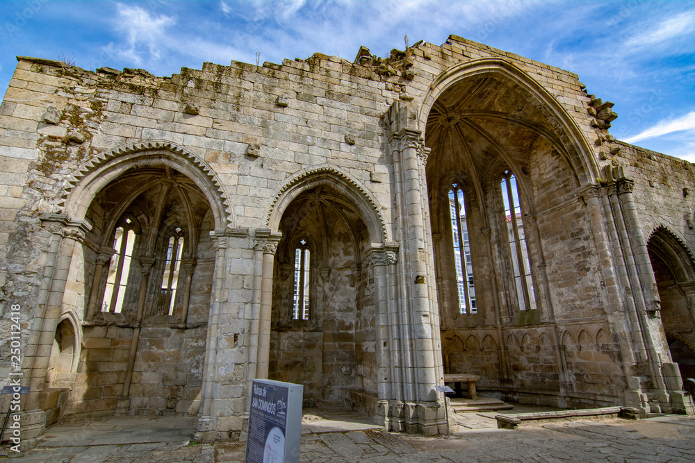 Ruins of the convent of Santo Domingo  in Pontevedra