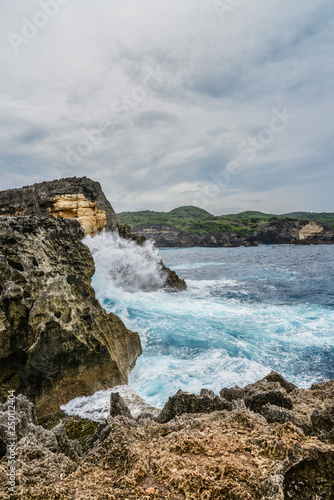 Coastline on Nusa Penida island